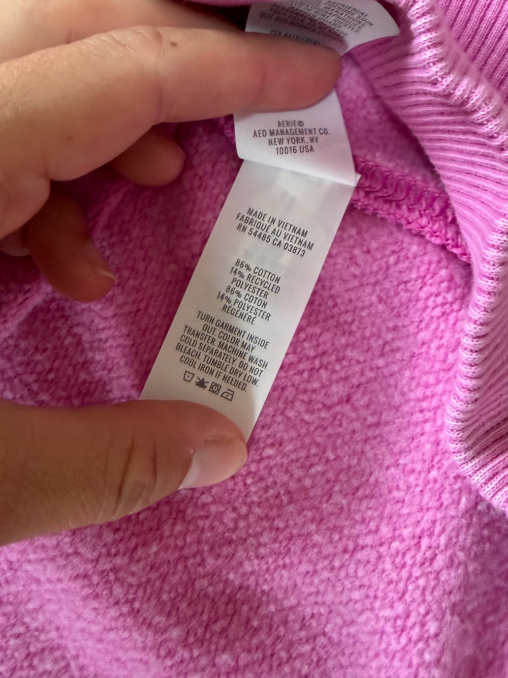 aerie Oversized Crewneck Sweatshirt in Pink - Picture 10 of 10